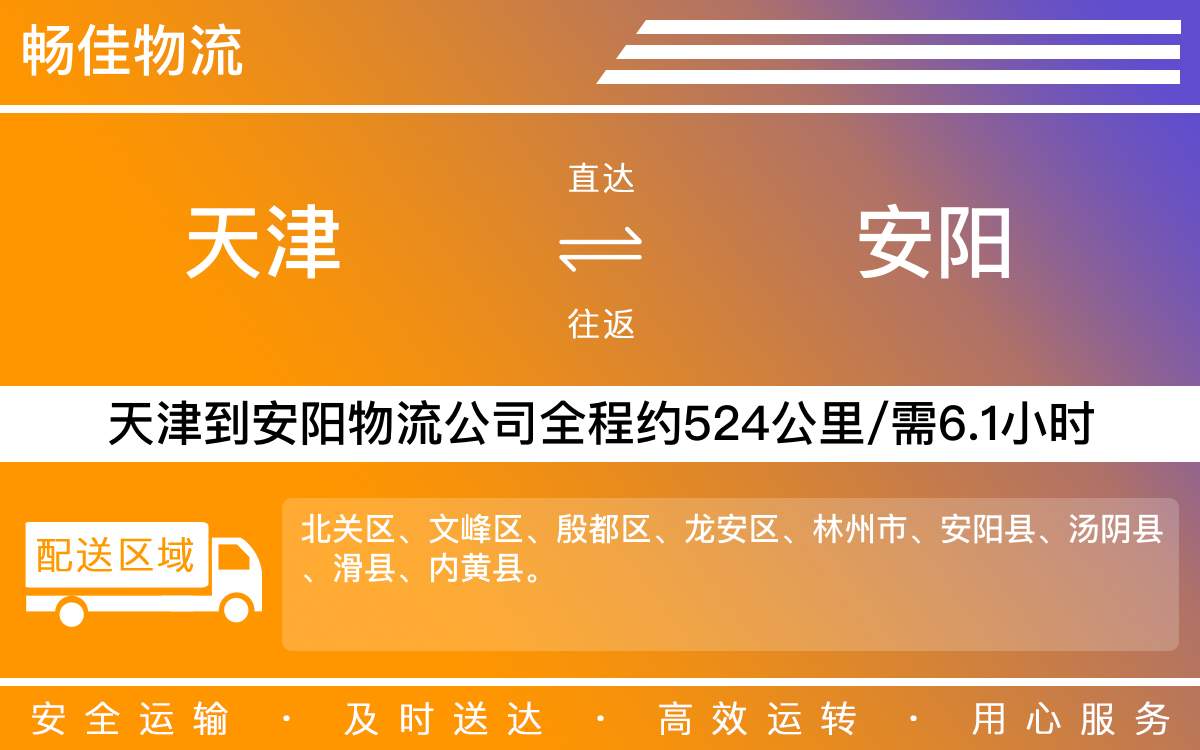 天津到安阳物流专线-天津到安阳货运专线